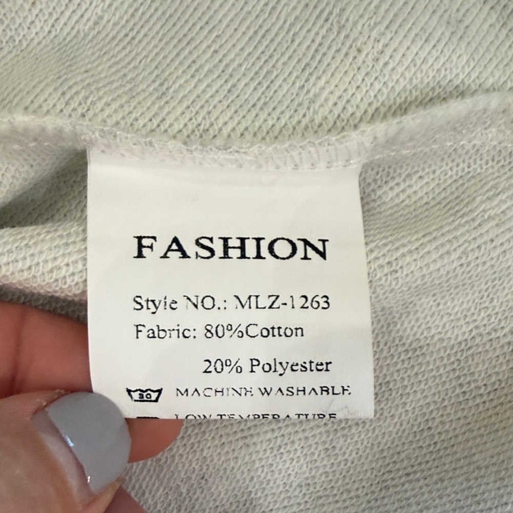 Boxy Short Sleeve Tee in Light Heather Cream - Picture 5 of 7